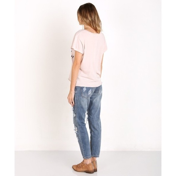 One Teaspoon Ford Freebirds Skinny Straight Jeans Distressed Ankle Zip Low Rise - Picture 16 of 16